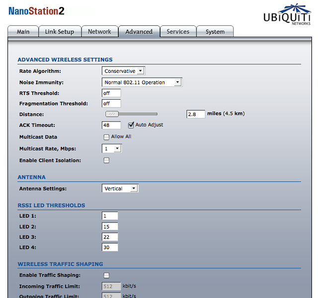 Webinterface Advanced